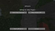 The LAN options in Java Edition (Image via Minecraft)